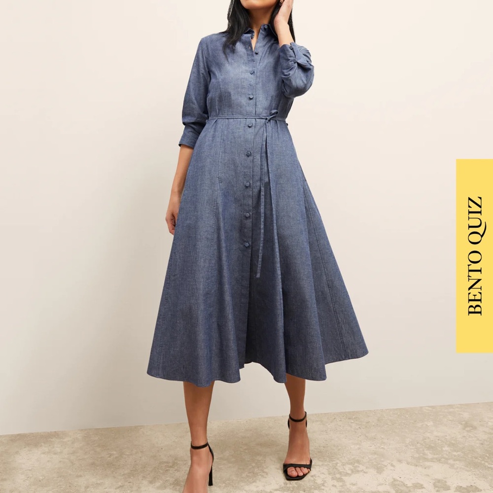 M.M.LaFleur The Pepper Dress - Chambray